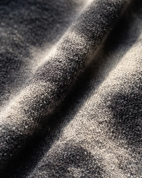 GRIT acid wash crewneck, close up