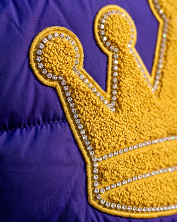 REIGN quilted puffer jacket, close up
