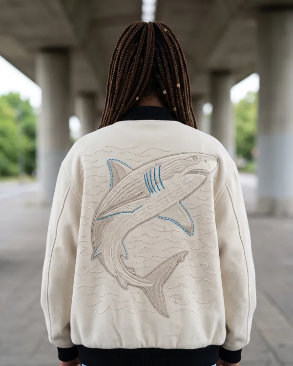 SHARK wool bomber jacket