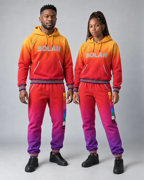 SOLAR fleece hoodie and sweatpants