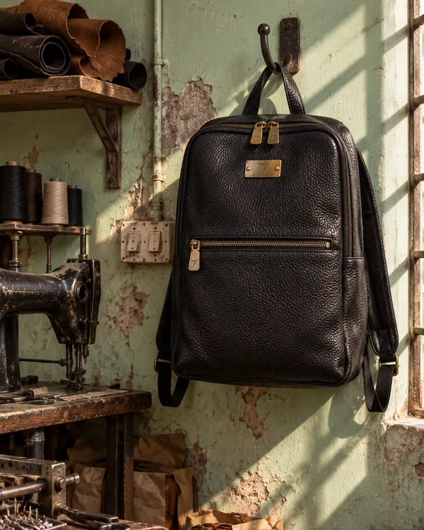 TRANSIT leather backpack