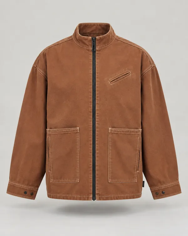TURN chore coat in clay canvas