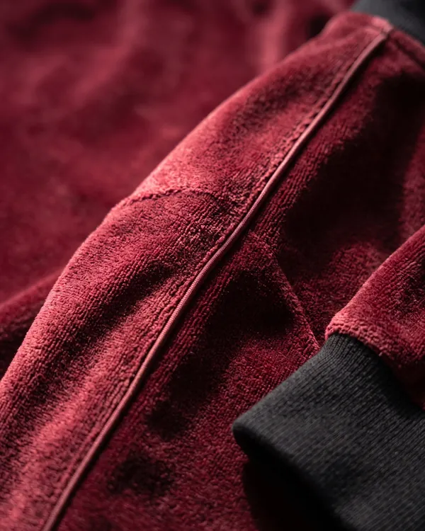 VELOUR velour tracksuit, close up