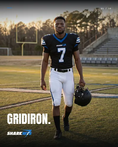 GRIDIRON football uniform post