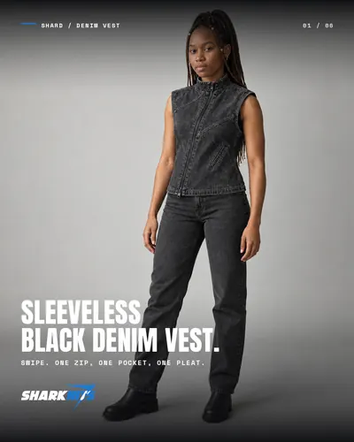 SHARD denim vest post