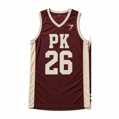 Maroon basketball jersey with number 26