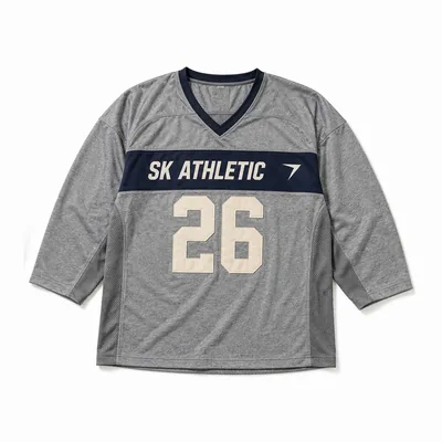 Gray hockey practice jersey with number 26