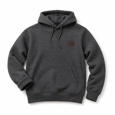 Gray pullover hoodie