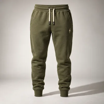 Olive fleece joggers