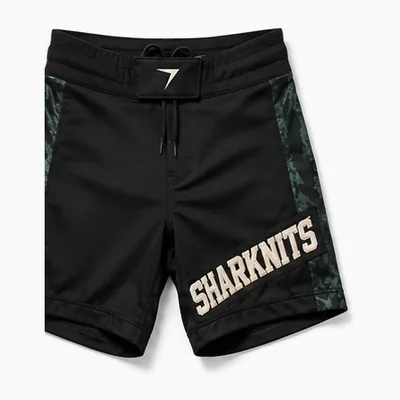 Black MMA (mixed martial arts) fight shorts