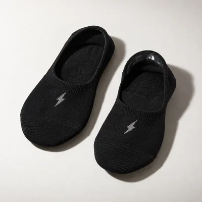Black no-show socks