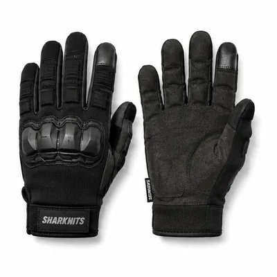 Black tactical gloves