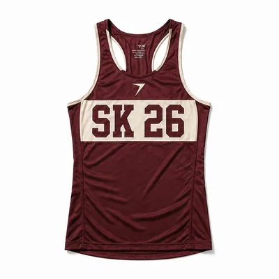 Maroon track singlet