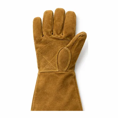Tan suede welding gauntlet