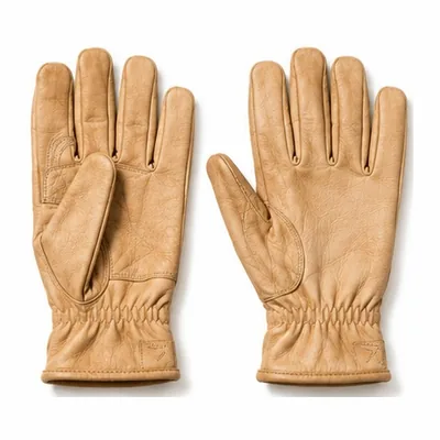 Tan goatskin work gloves
