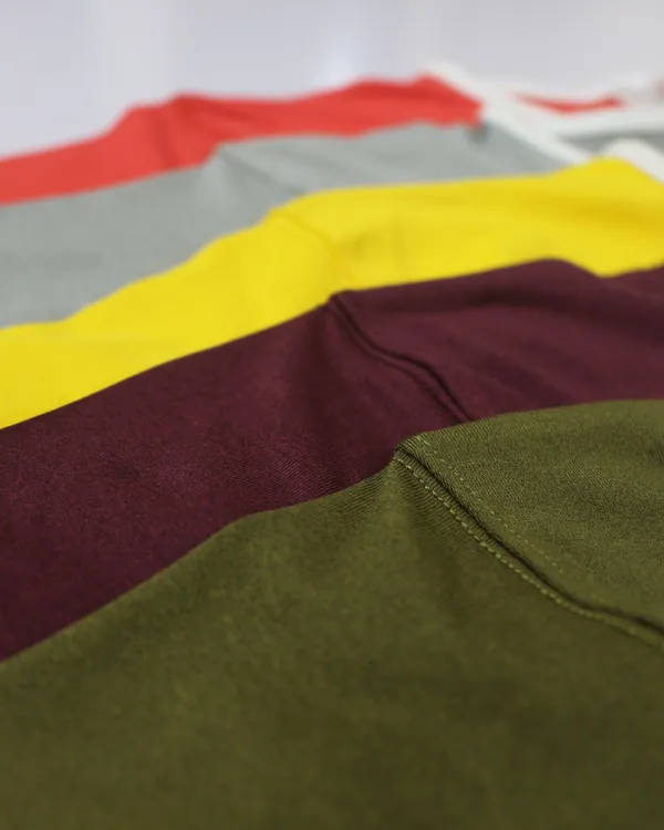 Ringer tees in five colors